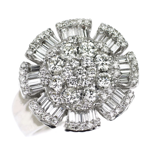 K18WG ダイヤモンド リング 1.75ct