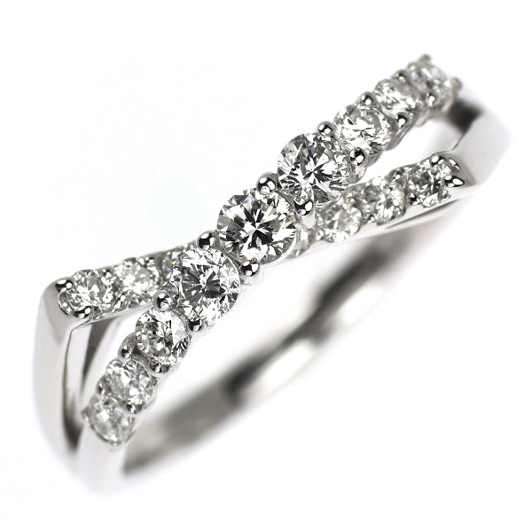 K18WG ダイヤモンド リング 0.50ct