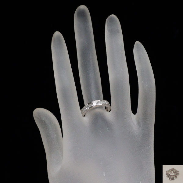 カナディアンダイヤ Pt950 ダイヤモンド リング 1.00ct ハーフエタニティ