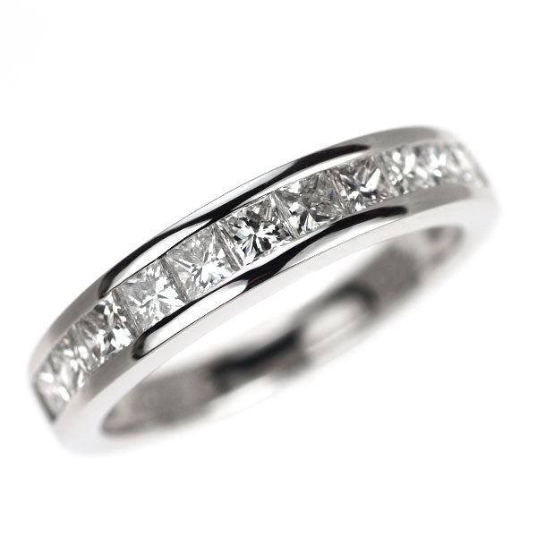カナディアンダイヤ Pt950 ダイヤモンド リング 1.00ct ハーフエタニティ