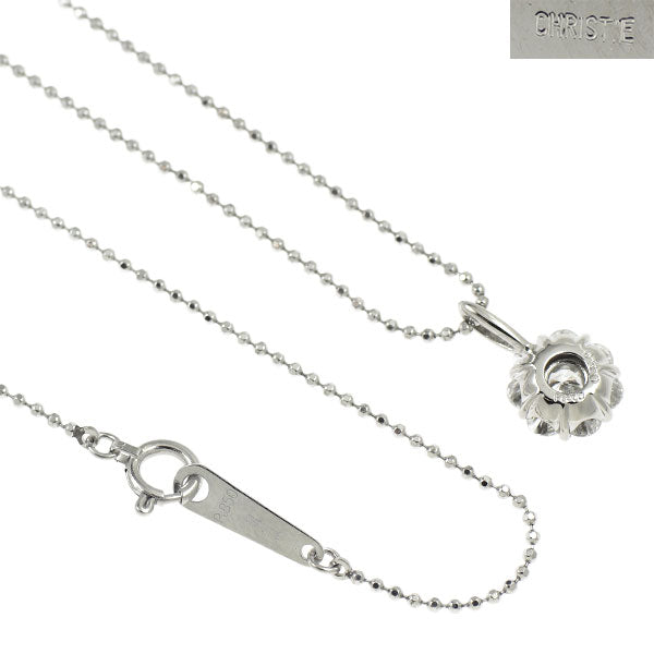 CHRISTIE/クリスティ Pt900/ Pt850 ダイヤモンド ペンダントネックレス