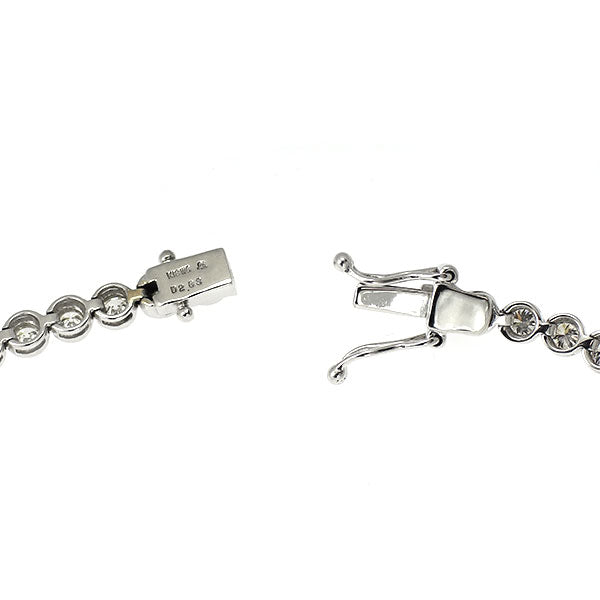 K18WG H&C ダイヤモンド テニス ブレスレット 2.83ct