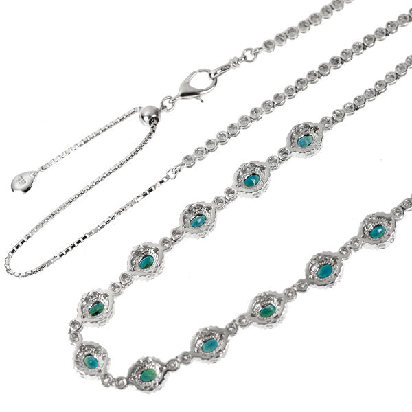 希少 K18WG アレキサンドライト ダイヤモンド ネックレス 1.68ct D1.22ct