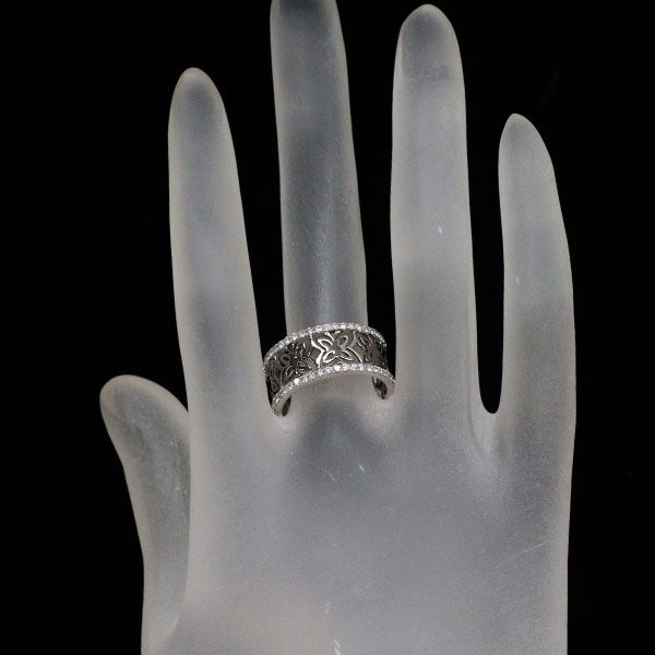 ブラックメッキ/ K18WG ダイヤモンド リング 0.78ct