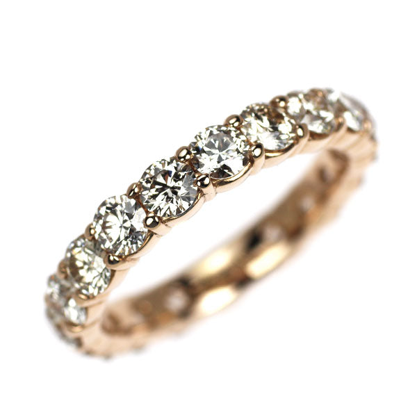 K18PG H&C ダイヤモンド リング 2.02ct セミエタニティ