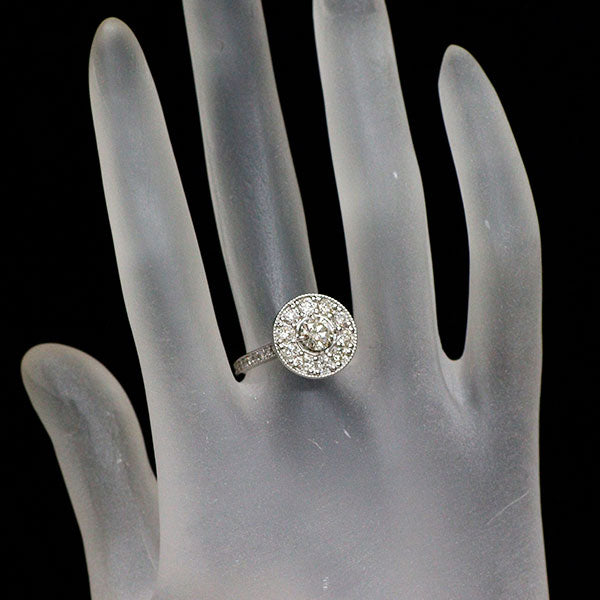 Pt900 ダイヤモンド リング 0.556ct D1.04ct