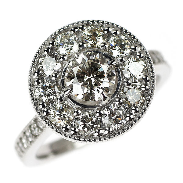 Pt900 ダイヤモンド リング 0.556ct D1.04ct