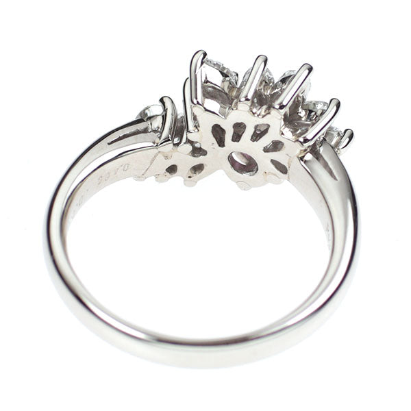 Pt900 ピンクサファイア ダイヤモンド リング 0.409ct D0.63ct