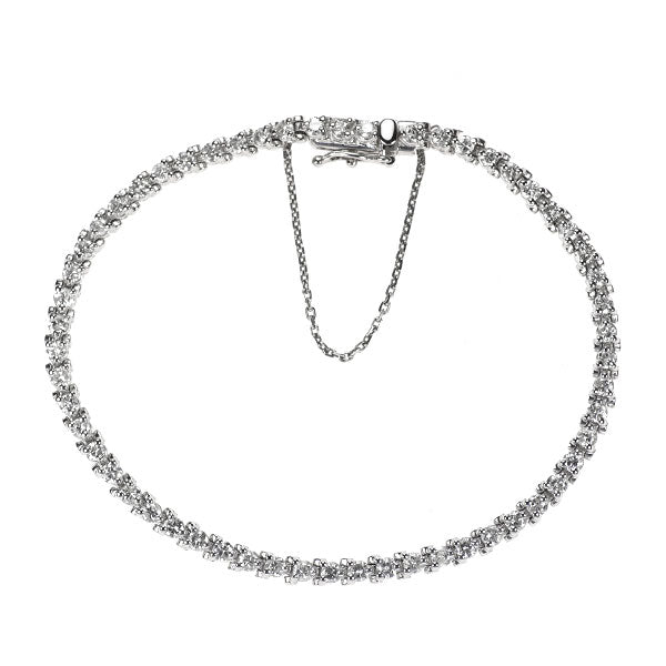 Pt900 ダイヤモンド テニス ブレスレット 3.01ct