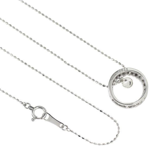 K18WG ダイヤモンド ペンダントネックレス 0.35ct