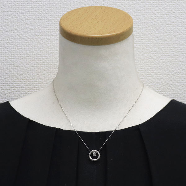 K18WG ダイヤモンド ペンダントネックレス 0.35ct