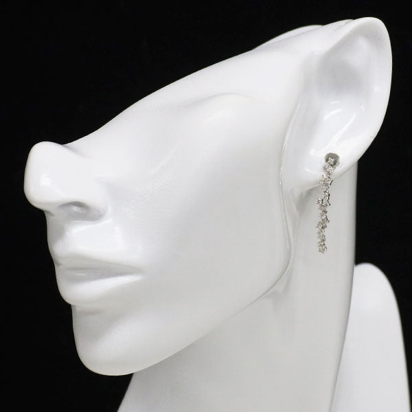 K18WG ダイヤモンド ピアス 0.70ct