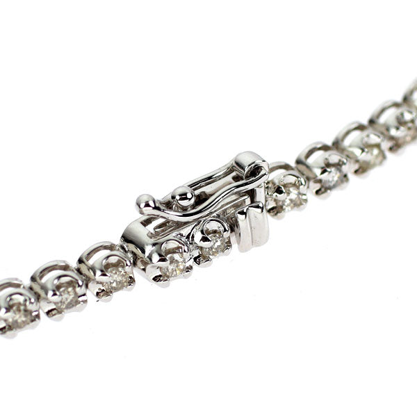 K18WG ダイヤモンド ブレスレット 1.00ct テニス