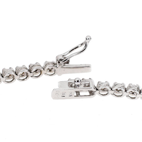 K18WG ダイヤモンド ブレスレット 1.00ct テニス