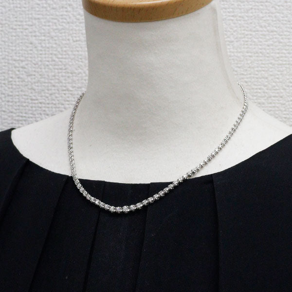 Pt850 ダイヤモンド テニス ネックレス 2.00ct