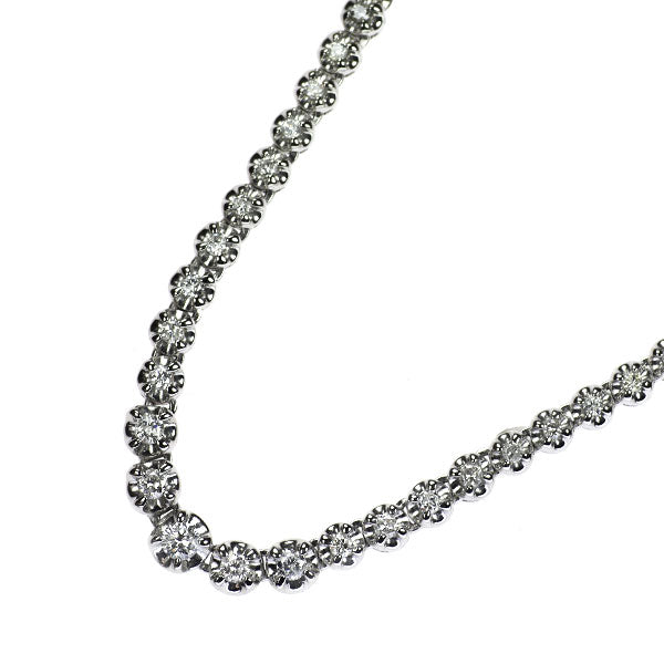Pt850 ダイヤモンド テニス ネックレス 2.00ct