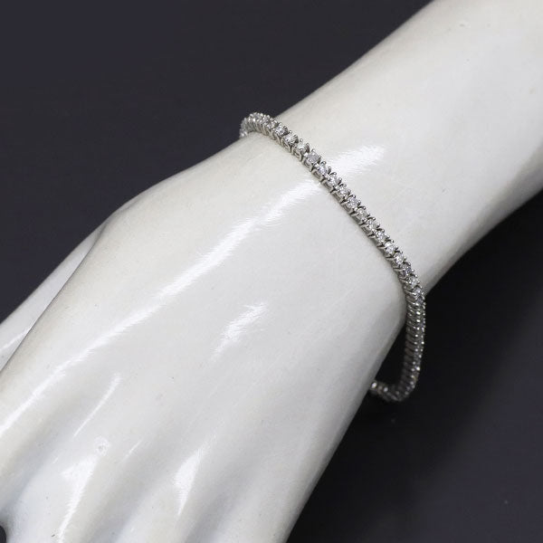 Pt850 ダイヤモンド ブレスレット 2.00ct テニス