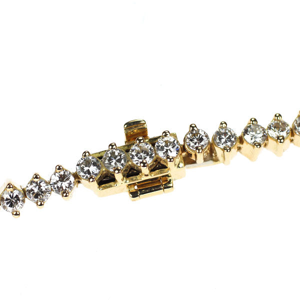 K18YG ダイヤモンド テニス ブレスレット 3.00ct