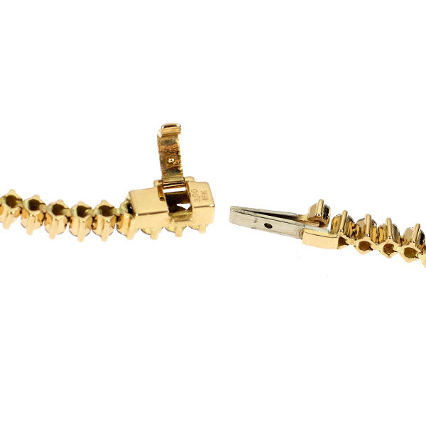 K18YG ダイヤモンド テニス ブレスレット 3.00ct