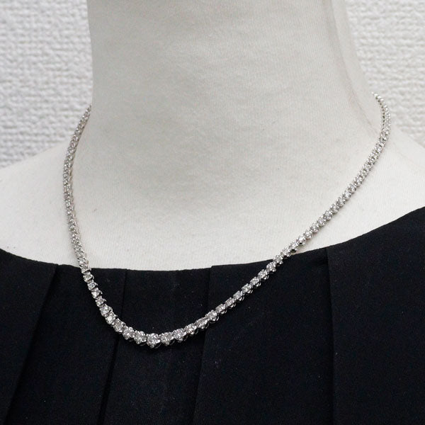 Pt900 ダイヤモンド ネックレス 5.00ct テニス