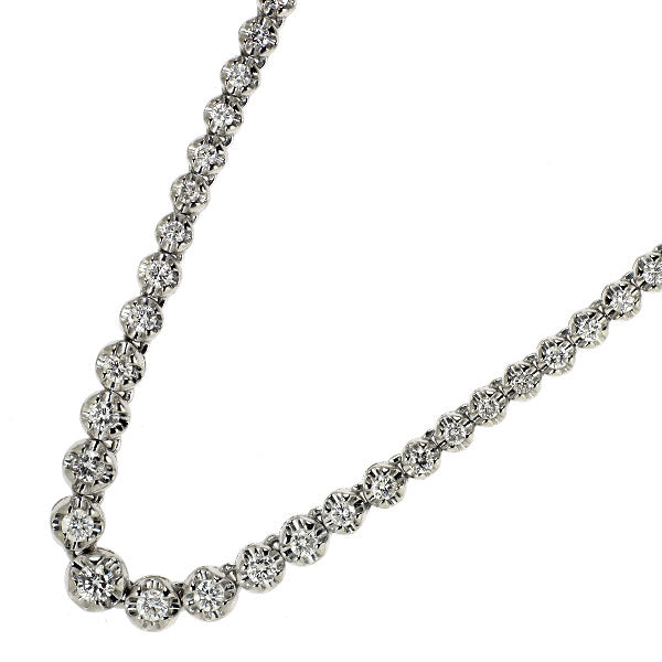 Pt850 ダイヤモンド ネックレス 3.00ct テニス