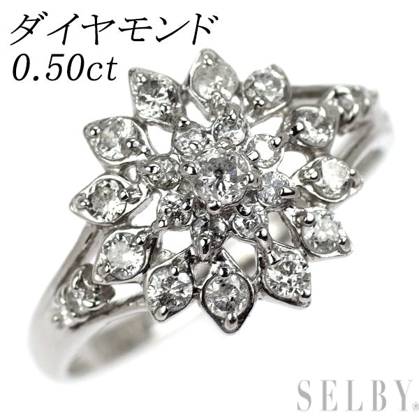Pt900 ダイヤモンド リング 0.50ct