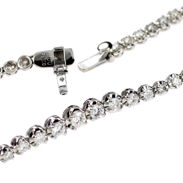 Pt850 ダイヤモンド テニス ネックレス 3.00ct