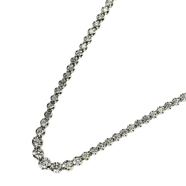 Pt850 ダイヤモンド テニス ネックレス 3.00ct