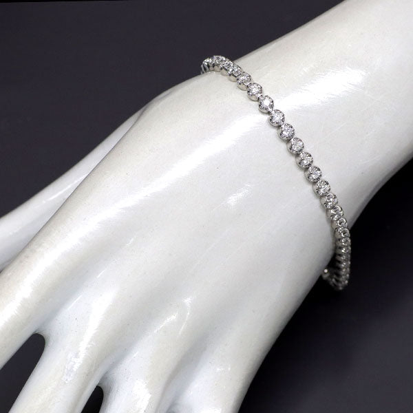 Pt850 ダイヤモンド ブレスレット 2.00ct テニス