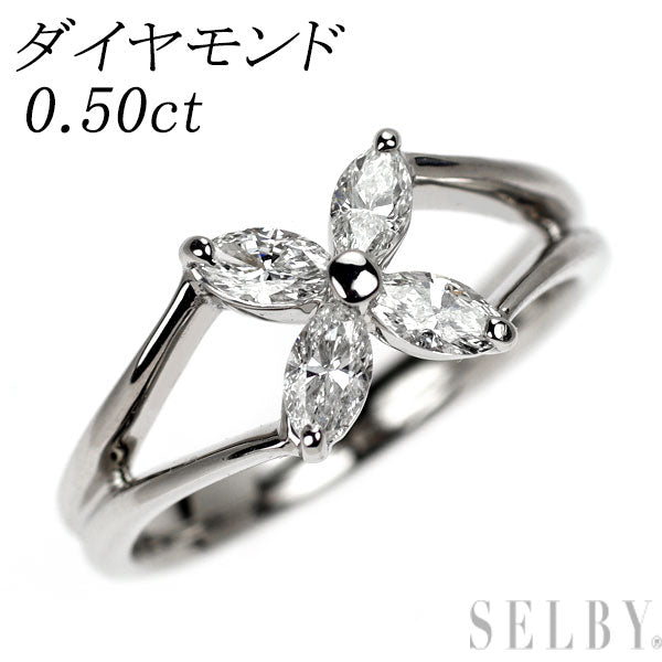Pt900 ダイヤモンド リング 0.50ct