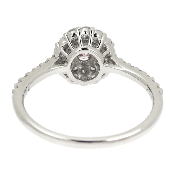 希少 Pt900 天然ピンク ダイヤモンド リング 0.130ct FBPP I2 D0.38ct