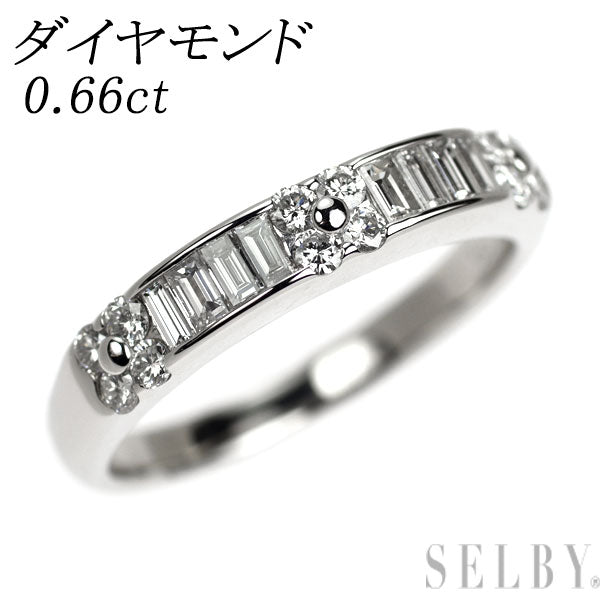 Pt900 ダイヤモンド リング 0.66ct