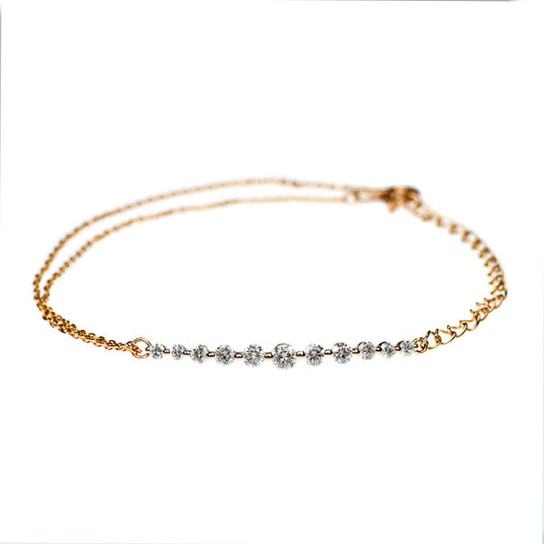 K18YG ダイヤモンド ブレスレット 0.50ct