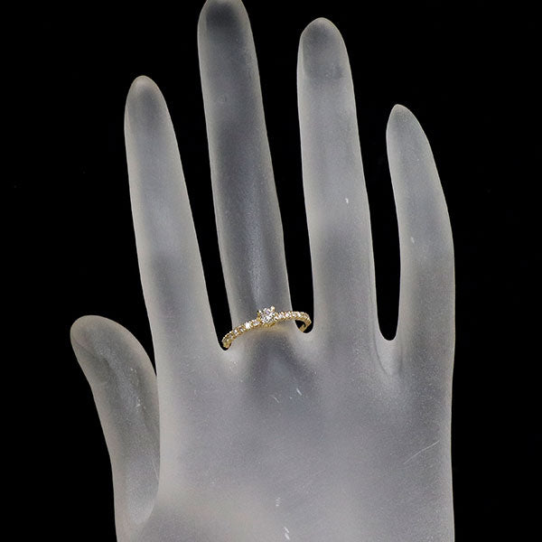 K18YG ダイヤモンド リング 0.30ct
