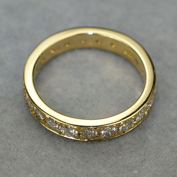 K18YG ダイヤモンド リング 1.22ct フルエタニティ