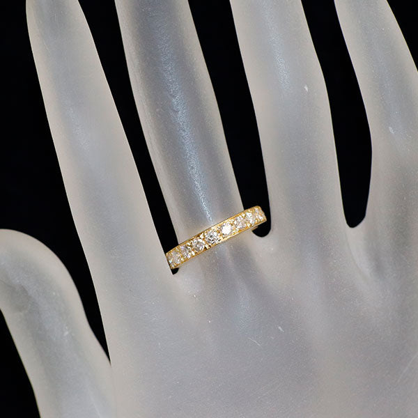 K18YG ダイヤモンド リング 1.22ct フルエタニティ