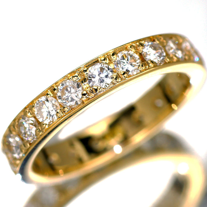 K18YG ダイヤモンド リング 1.22ct フルエタニティ