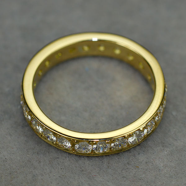 K18YG ダイヤモンド リング 1.30ct フルエタニティ