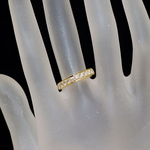 K18YG ダイヤモンド リング 1.30ct フルエタニティ