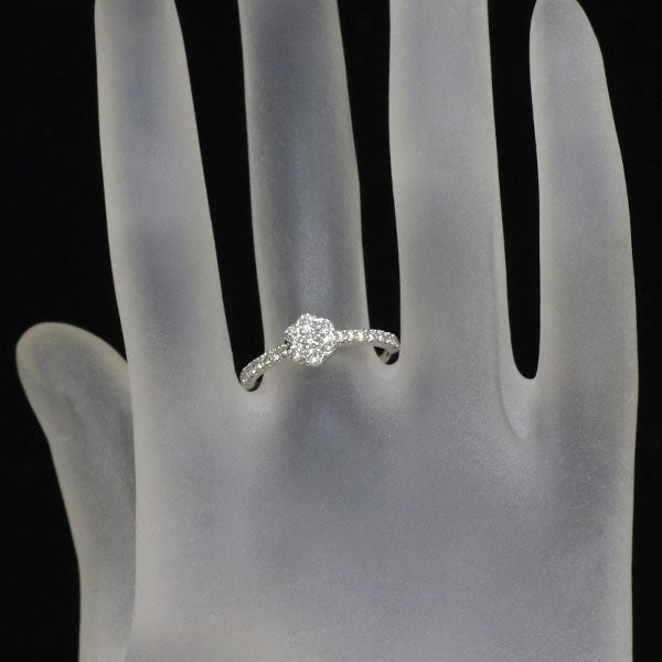 K18WG ダイヤモンド リング 0.50ct