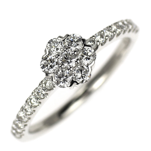 K18WG ダイヤモンド リング 0.50ct