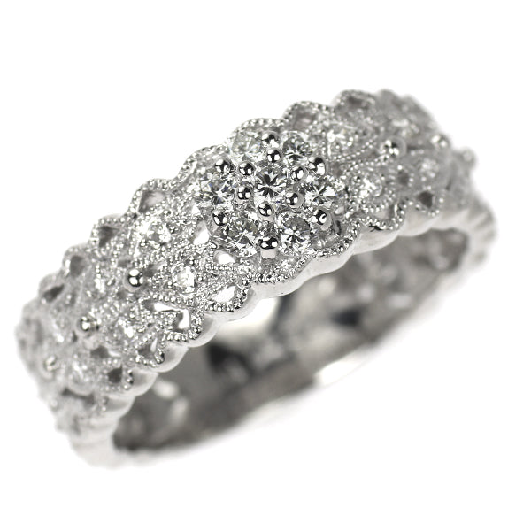 Pt900 ダイヤモンド リング 0.35ct アンティークレース