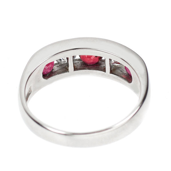Pt900 ルビー ダイヤモンド リング 1.17ct D0.39ct