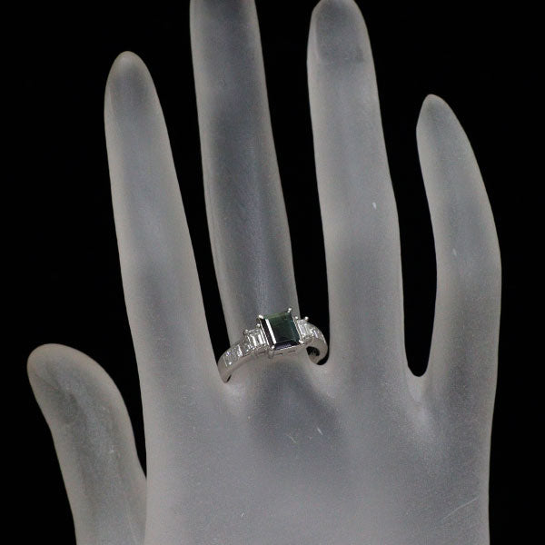 希少 Pt900 ブラジル産 アレキサンドライト ダイヤモンド リング 0.781ct D0.639ct