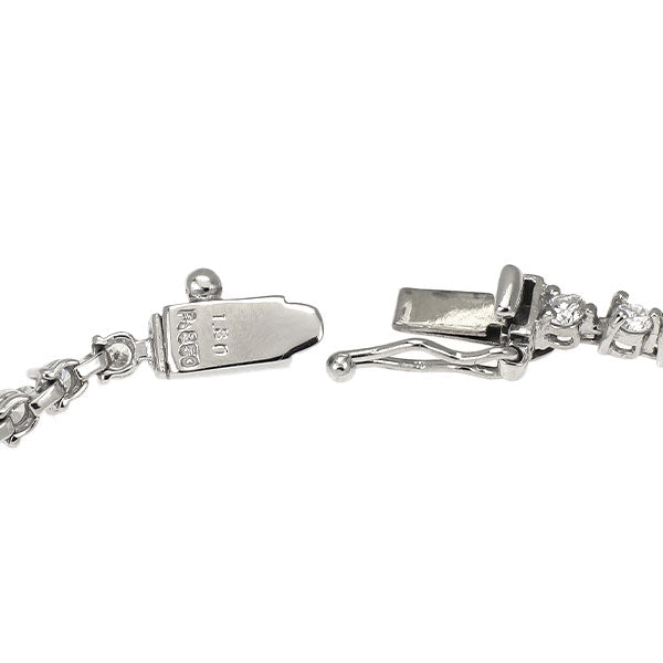 Pt850 ダイヤモンド テニス ブレスレット 1.80ct