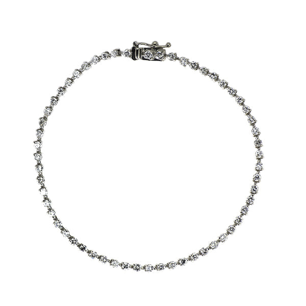 Pt850 ダイヤモンド テニス ブレスレット 1.80ct