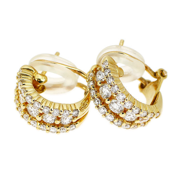 K18YG ダイヤモンド ピアス 1.58ct