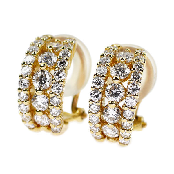 K18YG ダイヤモンド ピアス 1.58ct