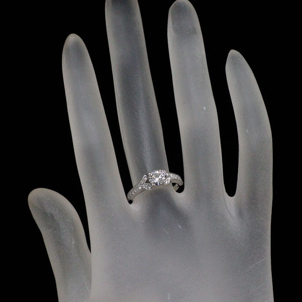 カルティエ Pt950 ダイヤモンド リング 0.57ct G VVS2 バレリーナ 49号