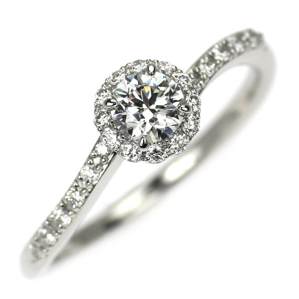 スタージュエリー Pt950 ダイヤモンド リング 0.273ct F VS2 3EX D0.15ct